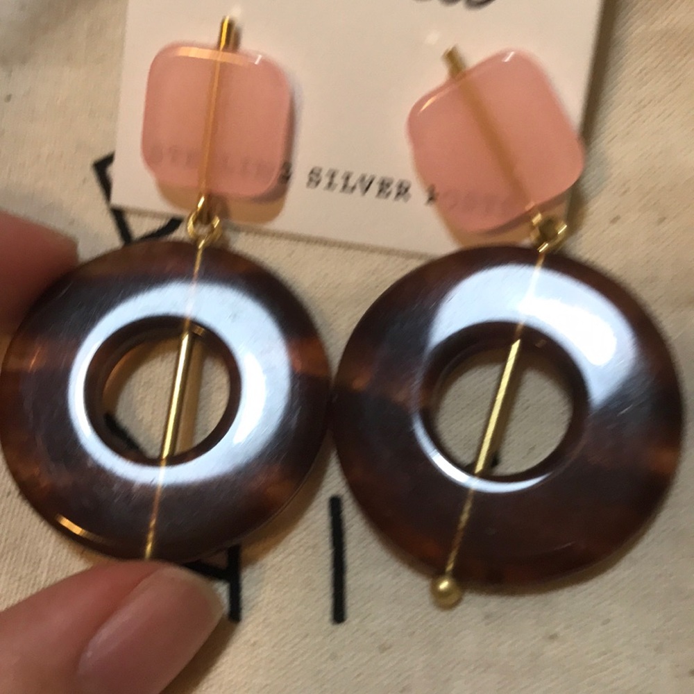 NWT Madewell Circle Earrings - Picture 5 of 6